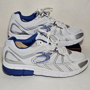 Gdefy Super walk Size 12 Mens Gravity Defyer White/Blue Comfort Fit Walking Shoe